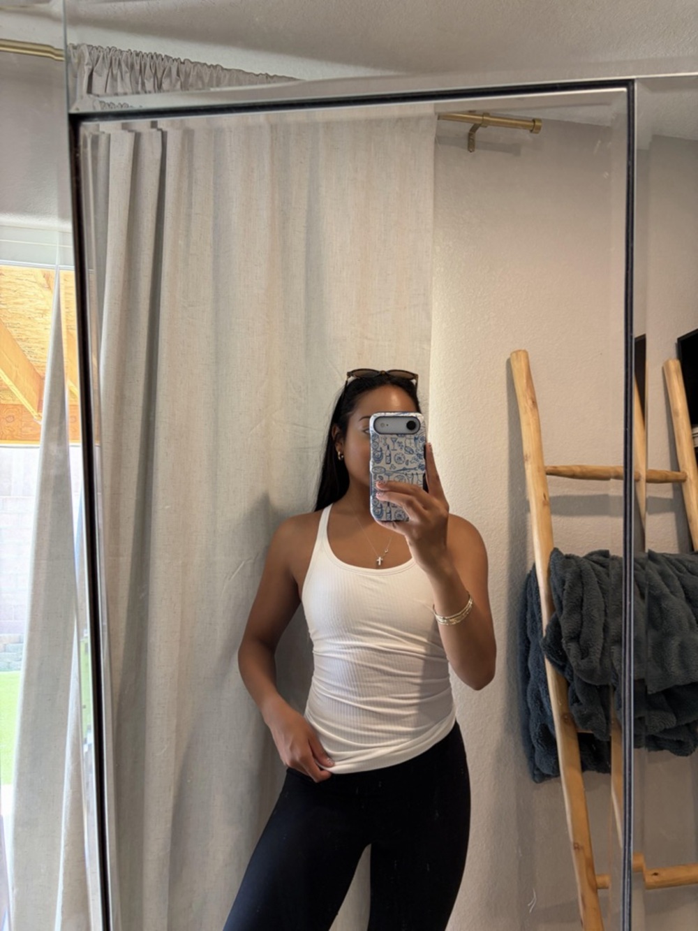 lululemon athletica White Scoop Tank